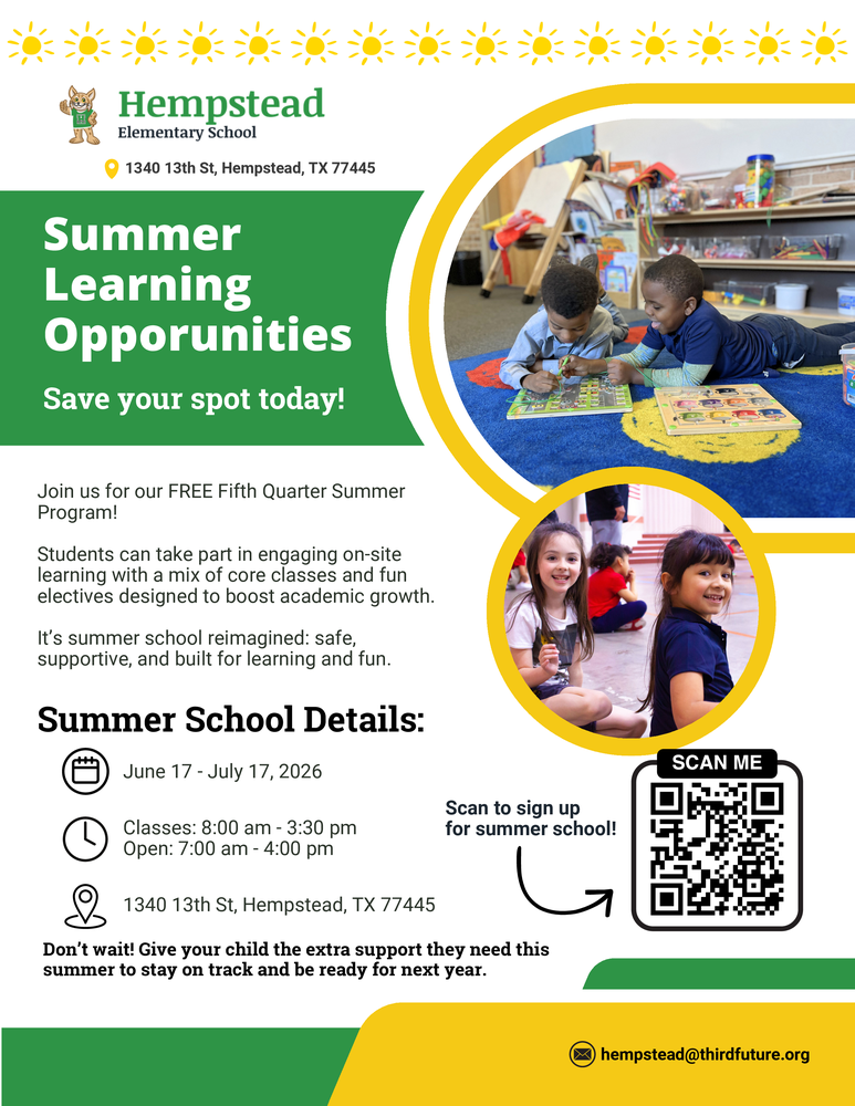 Summer Learning Opportunities