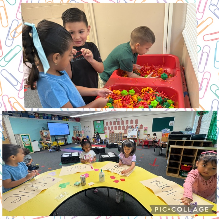 students in sensory room and writing