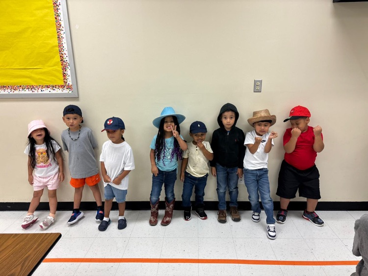 students in hats