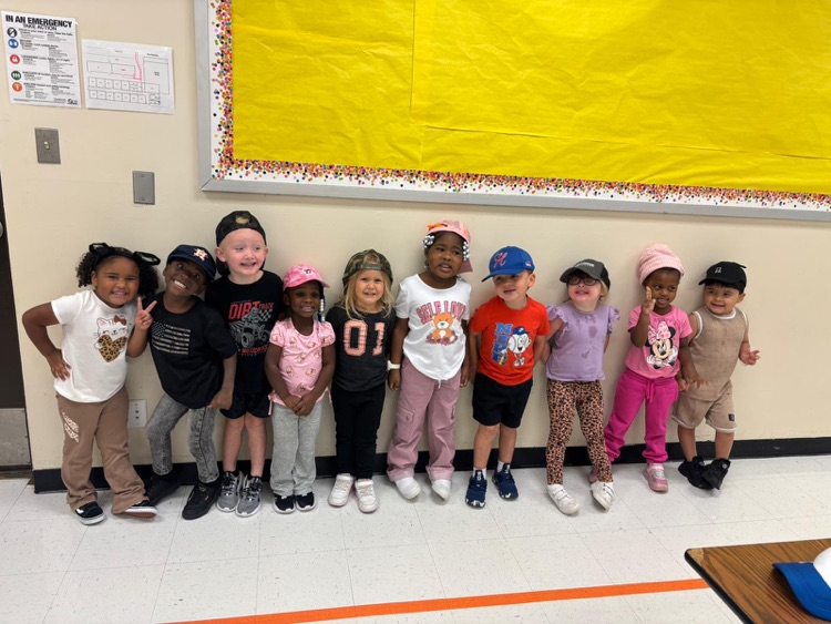 students with hats