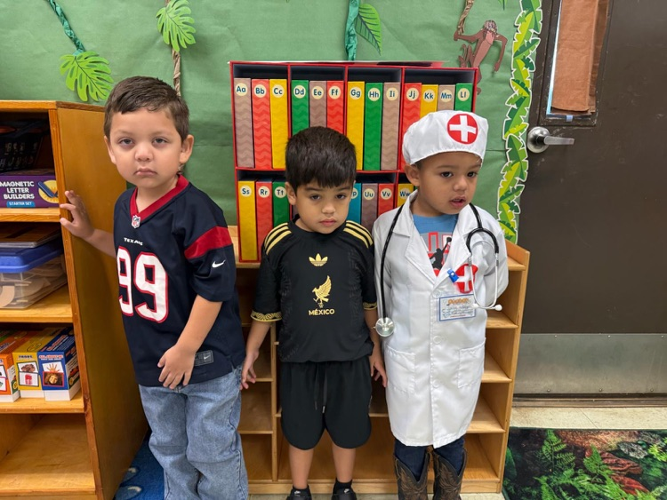 students in future job outfits