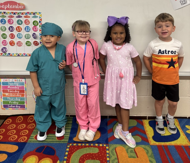 students in future job outfits