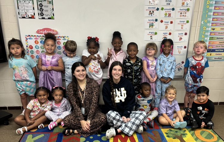 students wearing pajamas
