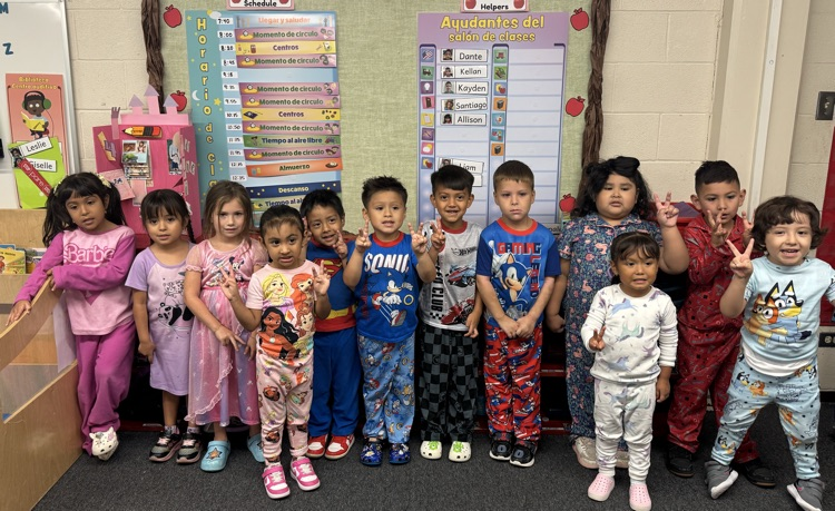 students wearing pajamas