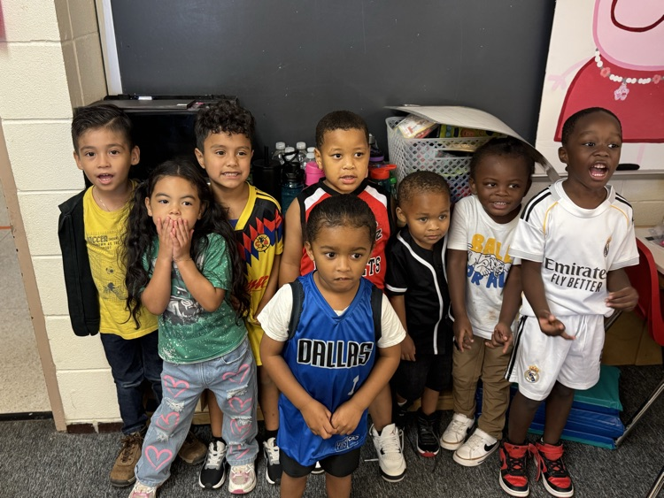 students in jerseys