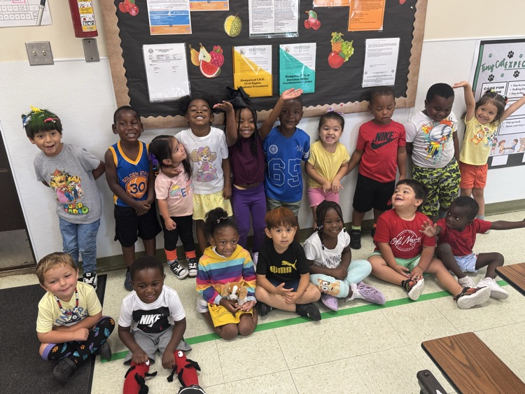 students in wacky clothes