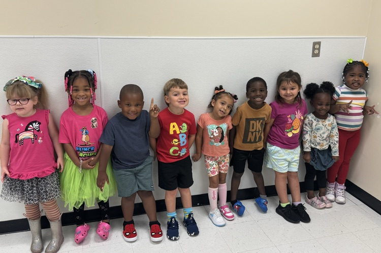 students in wacky clothes
