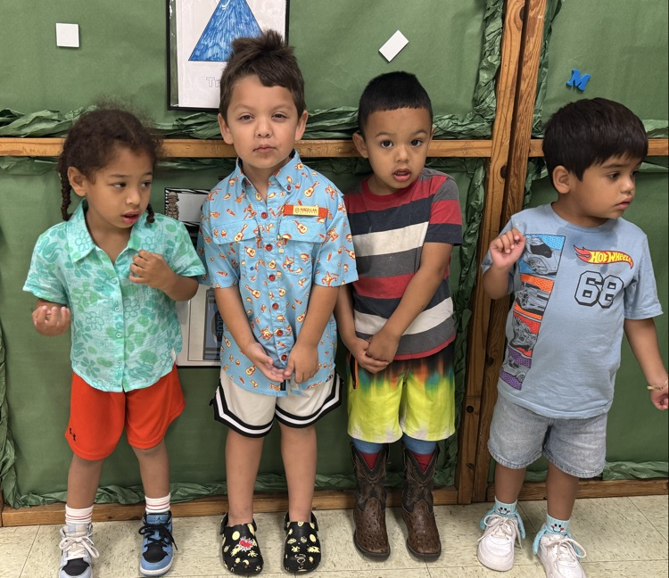 students in wacky clothes