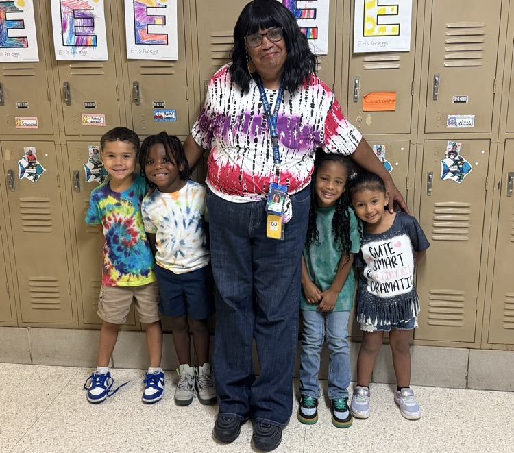 students in tie-dye