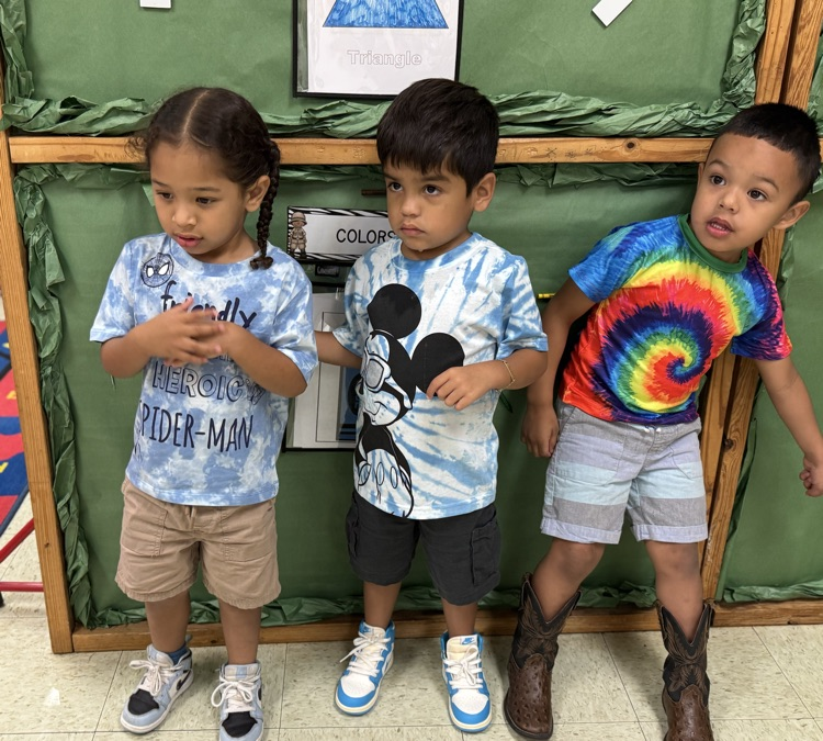 students in tie-dye