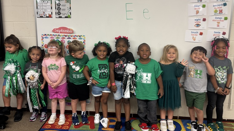 students in school colors
