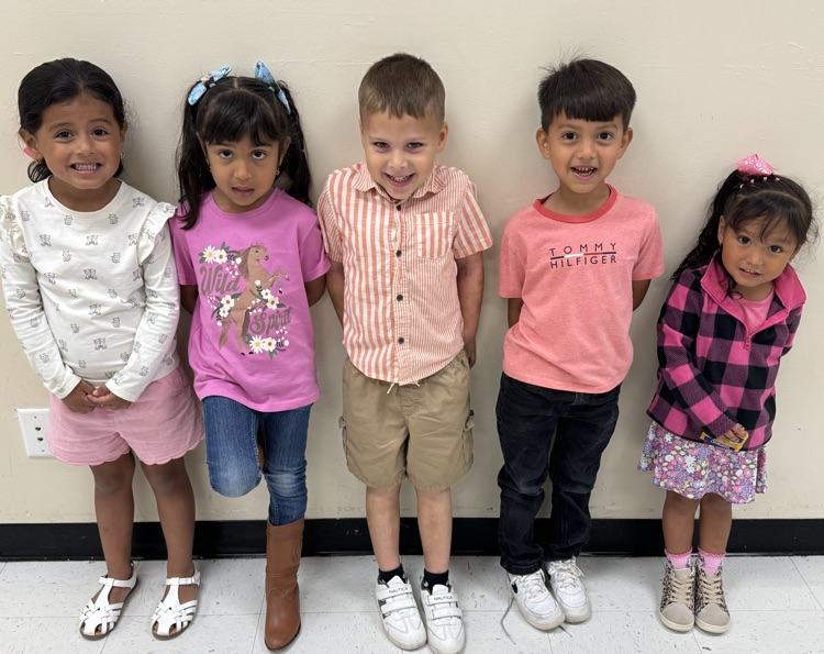 students in pink clothes