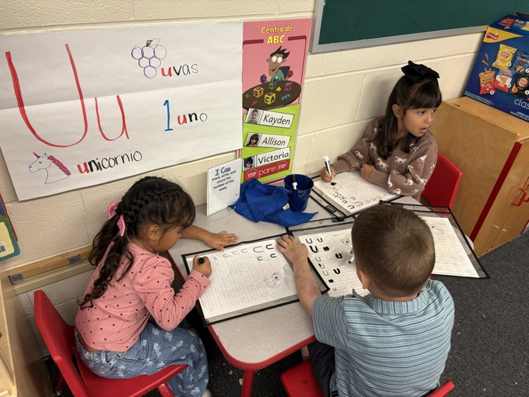 students playing in centers time