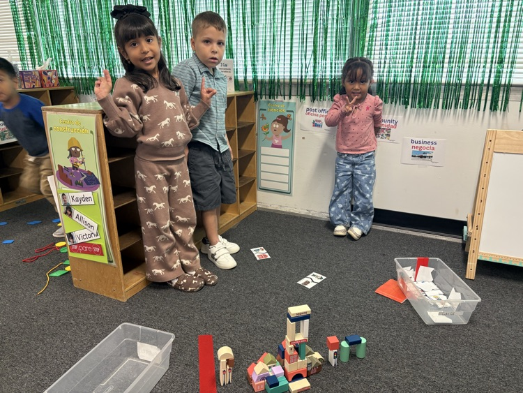 students playing in centers time