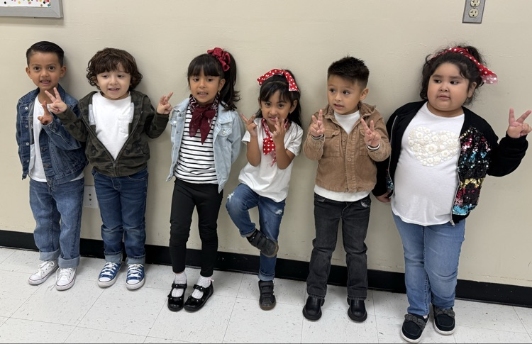 students dressed as 50’s
