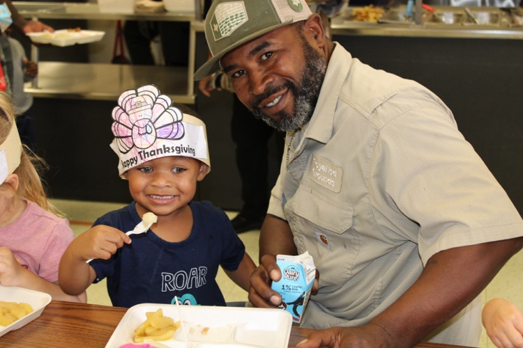 at our Thanksgiving lunch