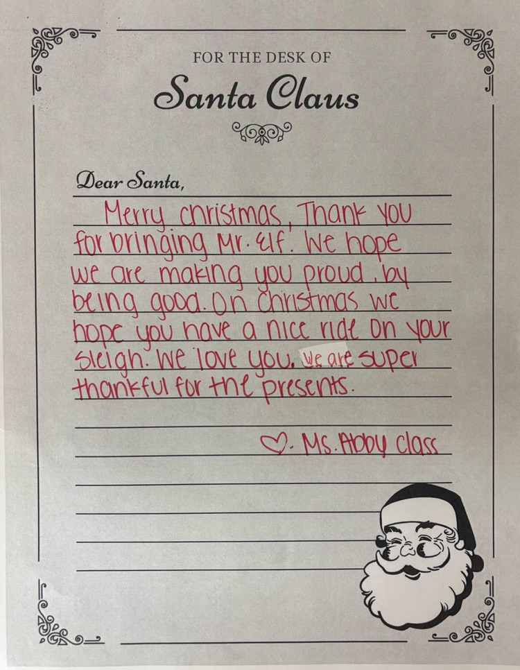 the Santa letter