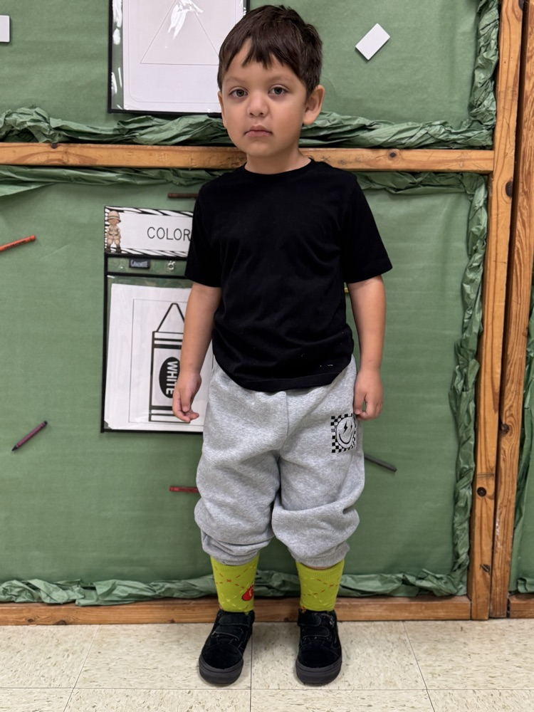 students in Christmas socks