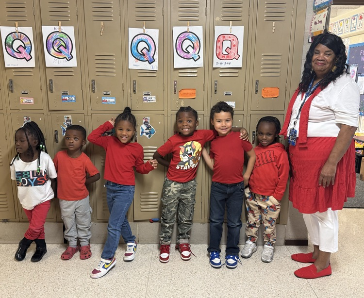 students in red and white