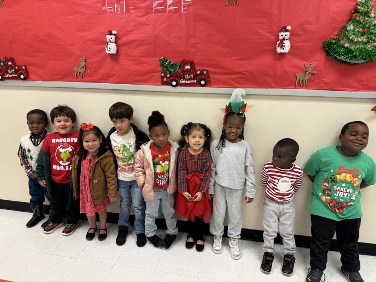 students in holiday shirts