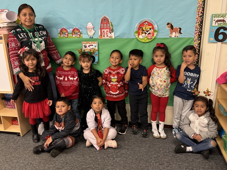 students in holiday shirts