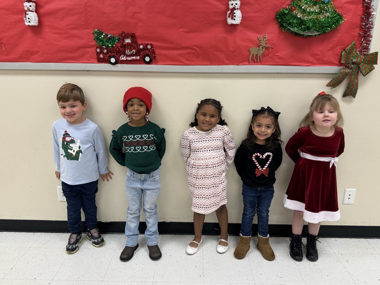 students in holiday shirts