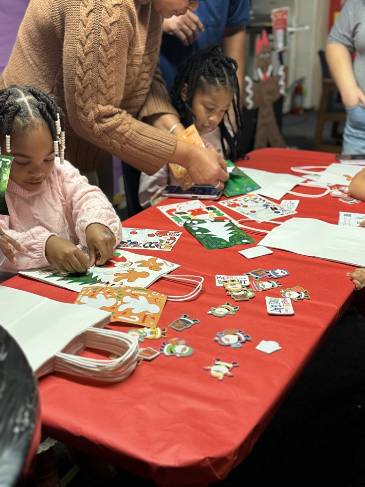 student making a bag