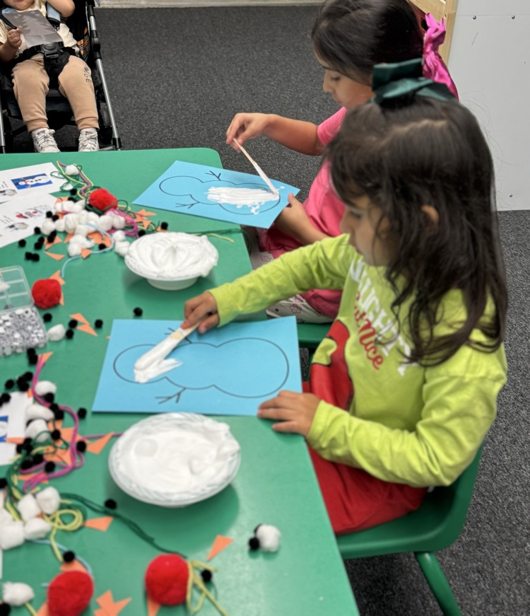 students making snowman