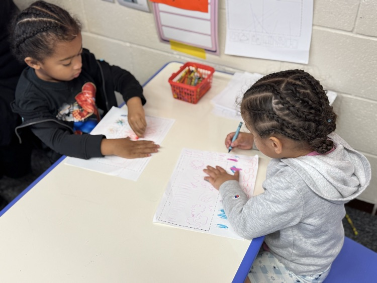 students during centers time