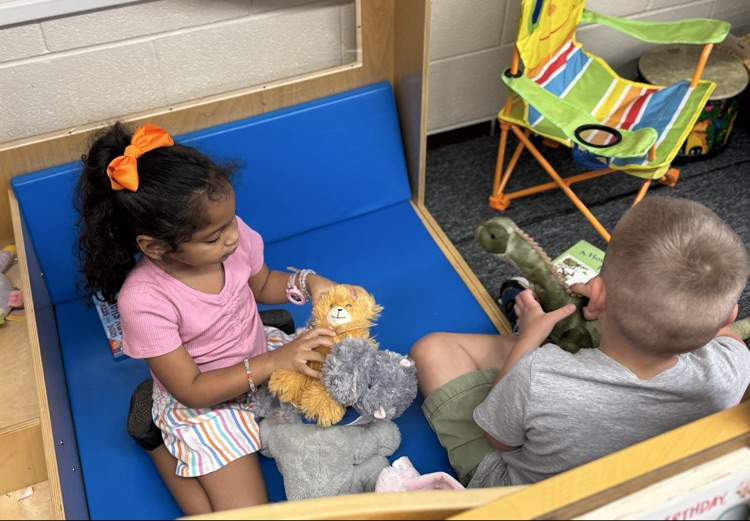 students during centers time