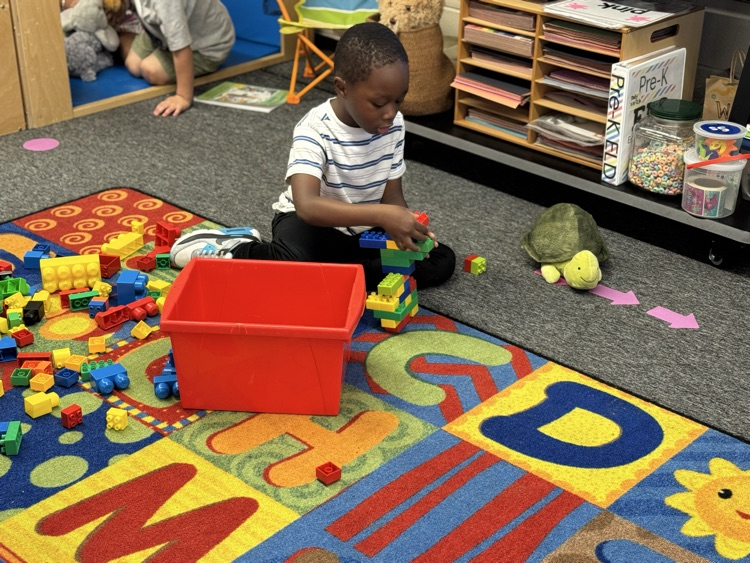 students during centers time