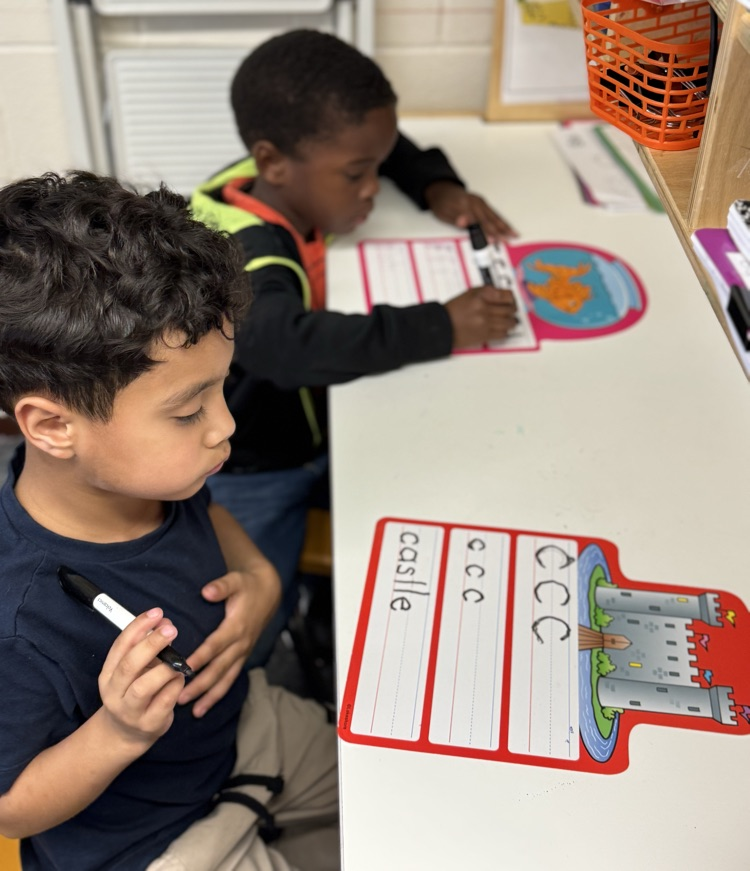 students during centers time