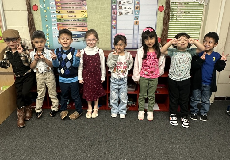 dressed in 100th day clothes