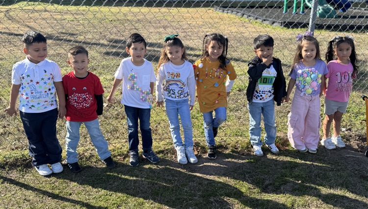 dressed in 100th day clothes