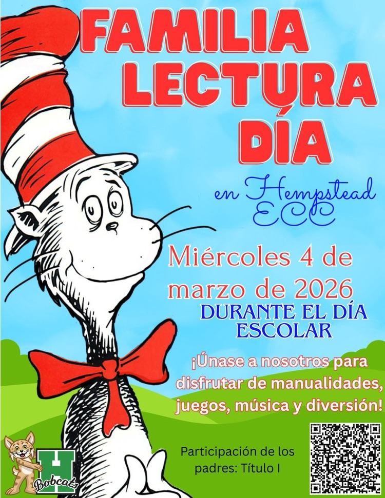 Spanish family reading day poster