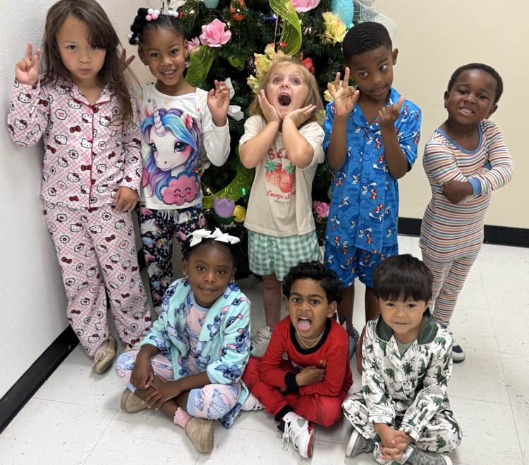students in pajamas