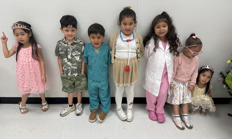 students dressed up as what they want to be