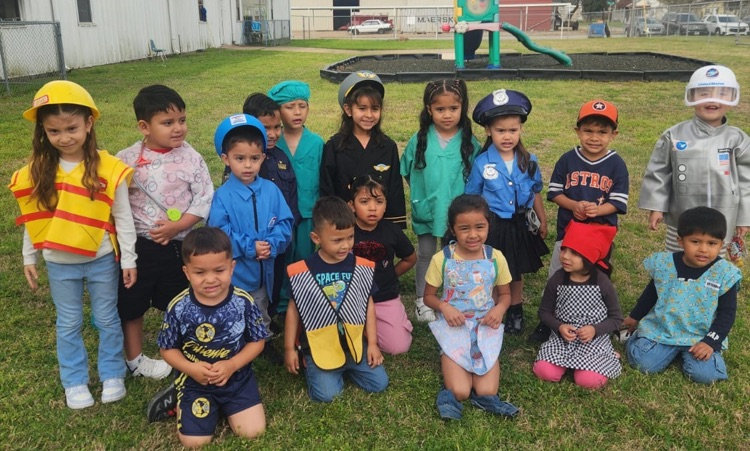 students dressed up as what they want to be