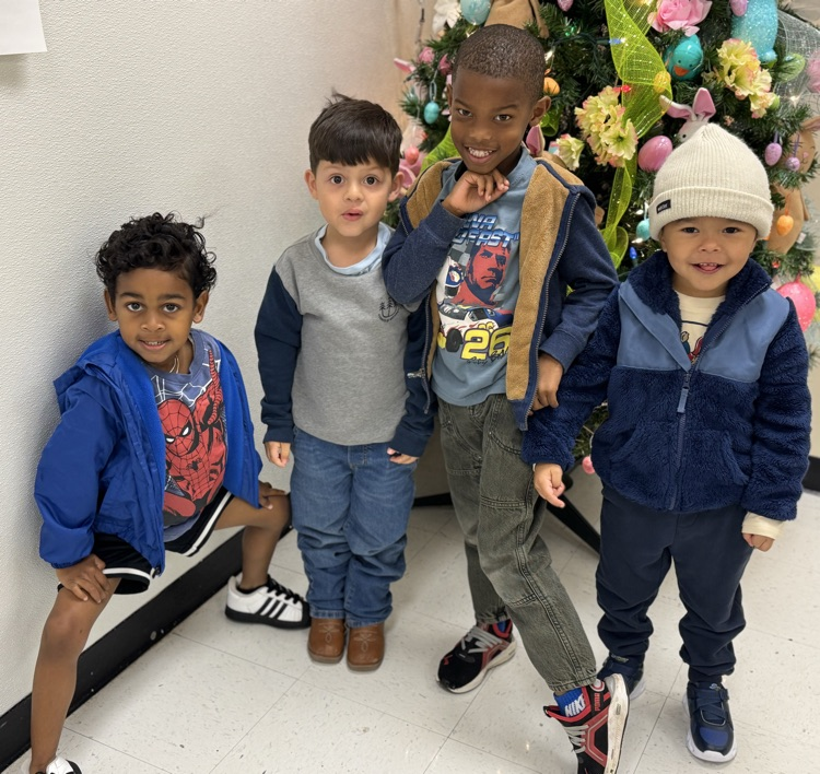 students wearing blue