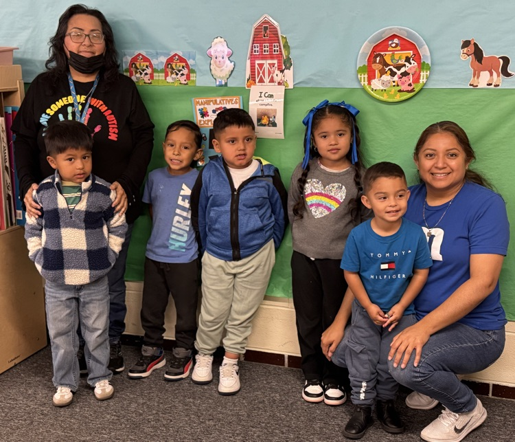 students wearing blue