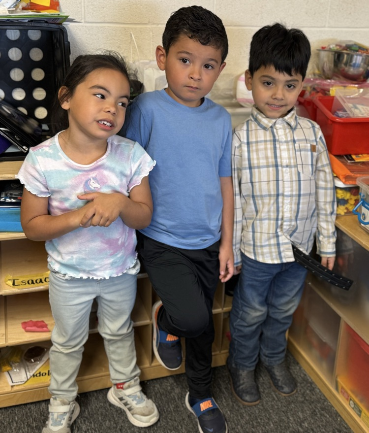 students wearing blue