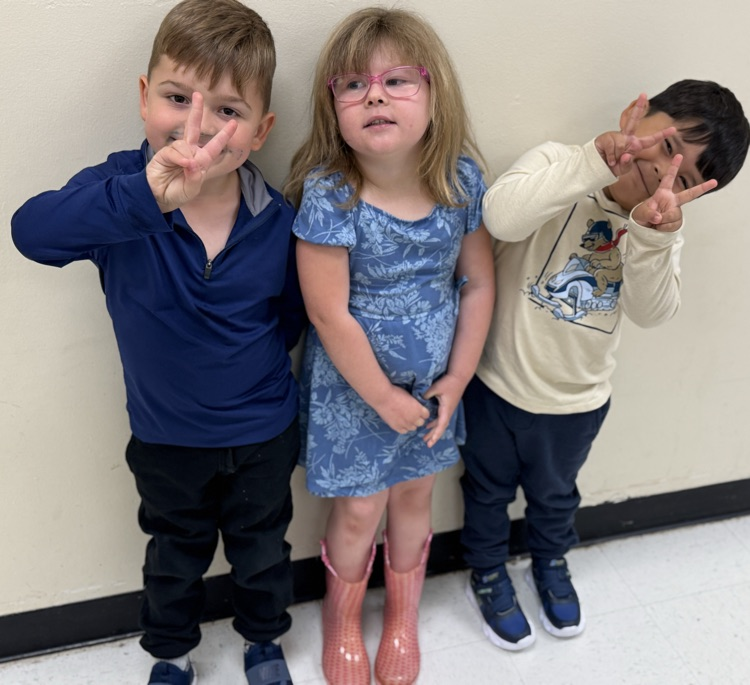 students wearing blue