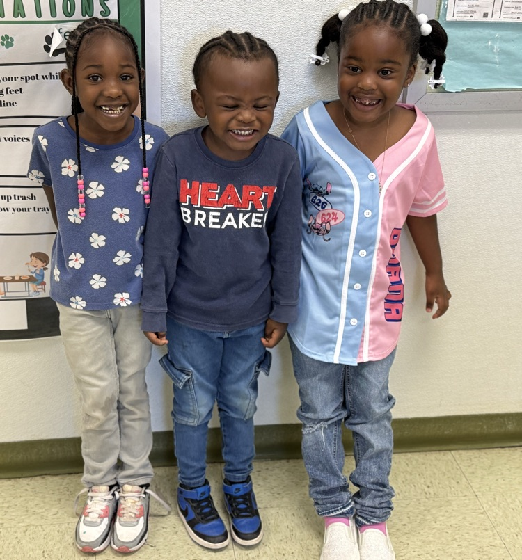 students wearing blue