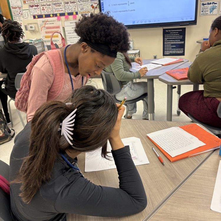 HMS students in class 