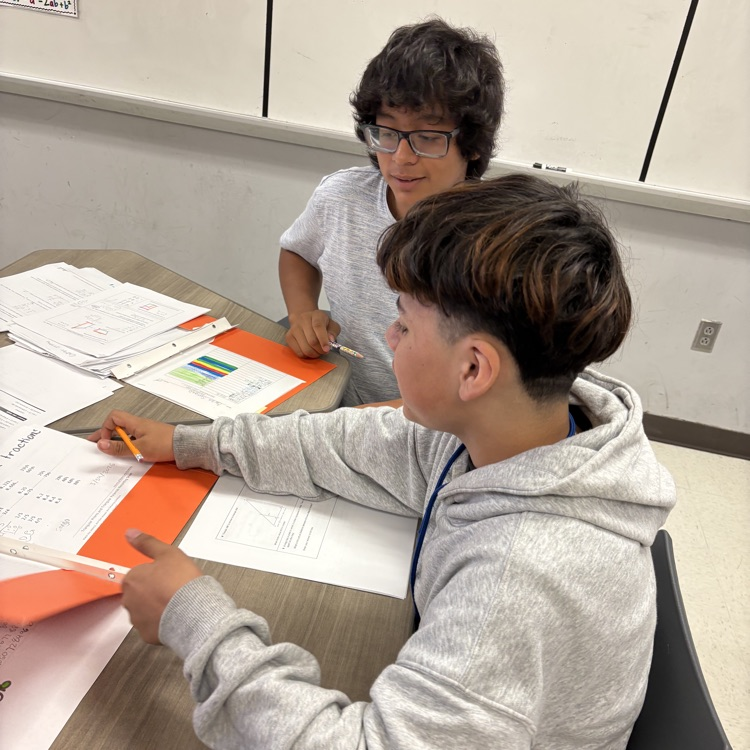 HMS students in class 