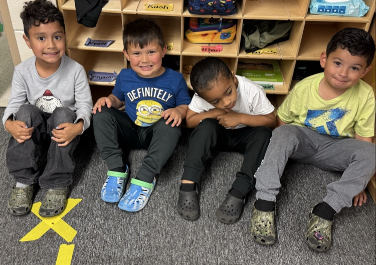 students in crocs