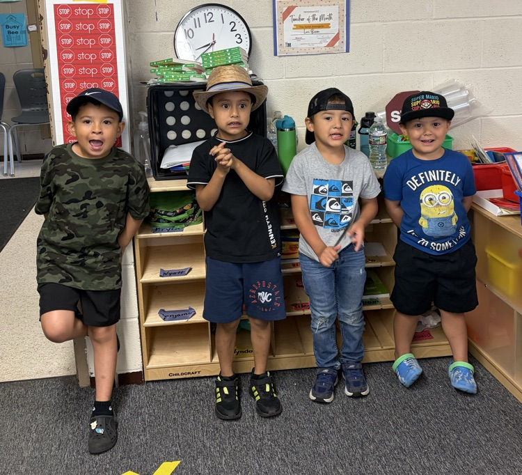 students in hat