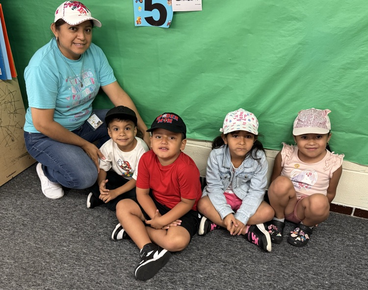 students in hat