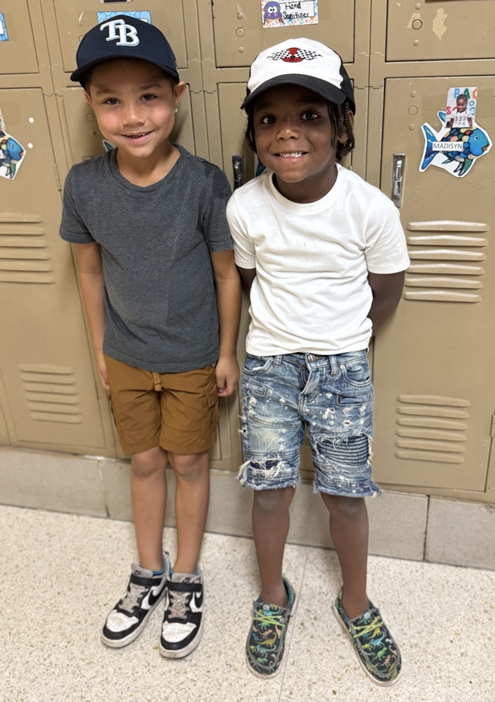 students in hat