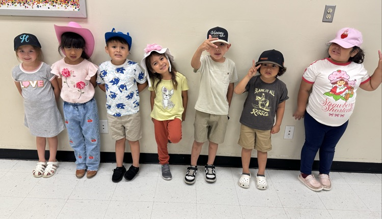 students in hat